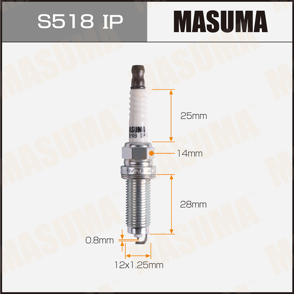 Свеча зажигания Masuma S518IP preview 1