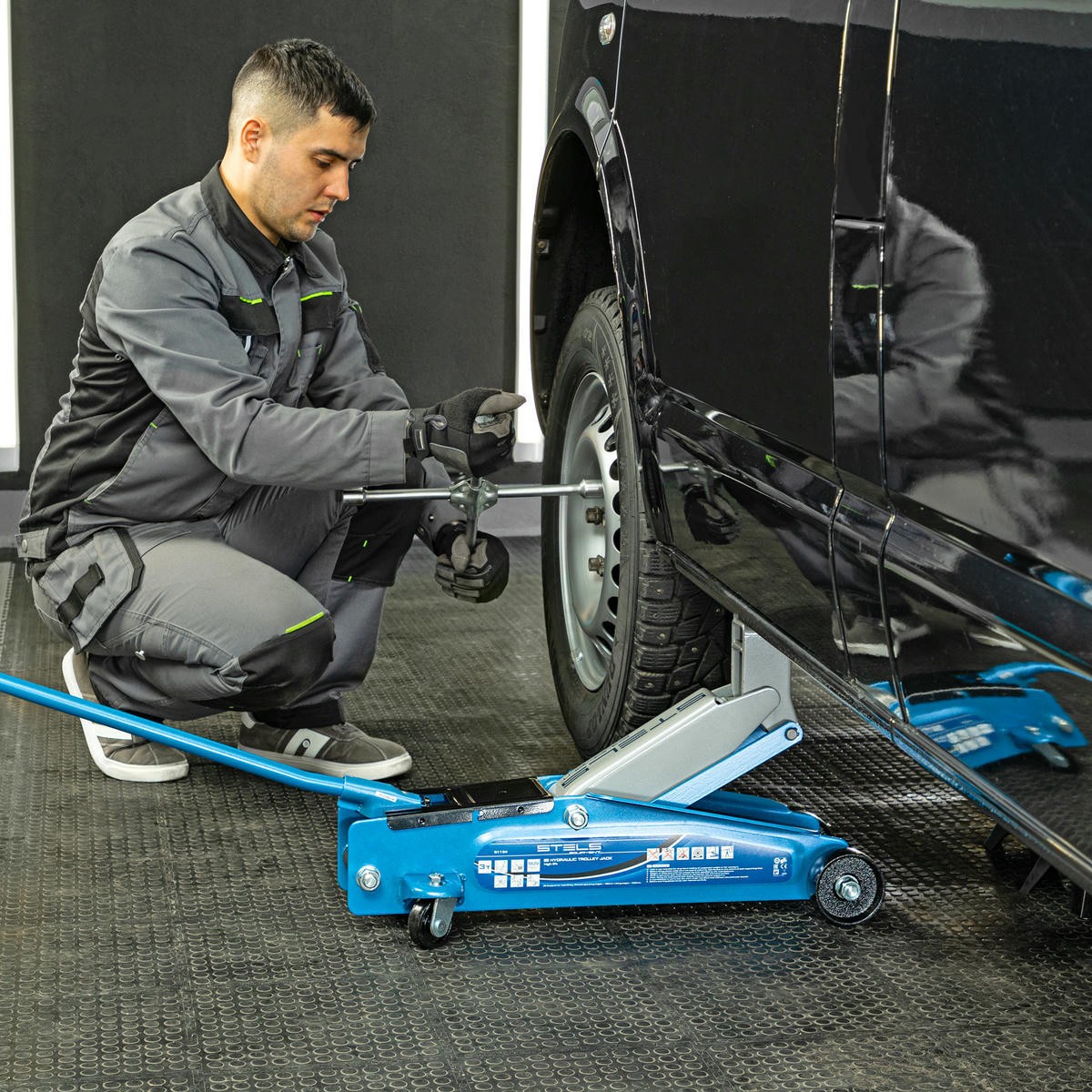 Домкрат подкатной гидравлический 3т 190-535мм высокий подъем SUV STELS preview 9