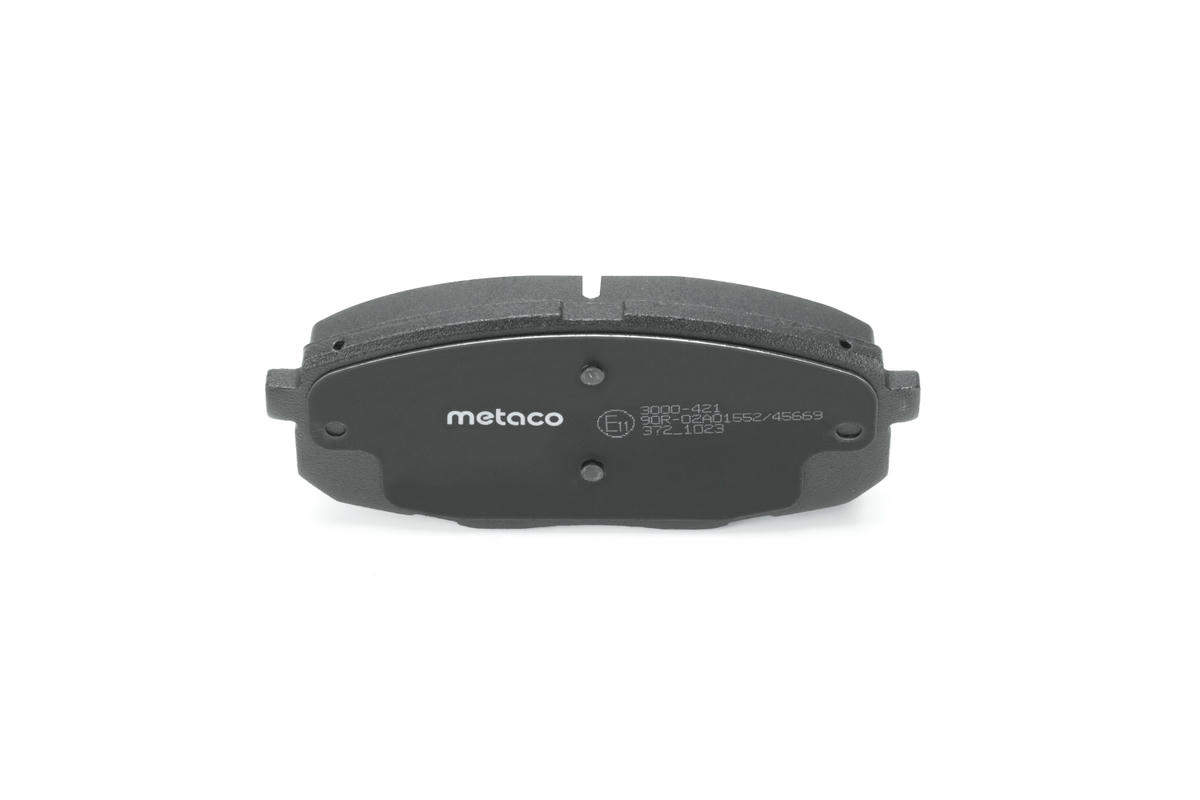 Колодки тормозные передние к-кт metaco 3000-421 preview 5