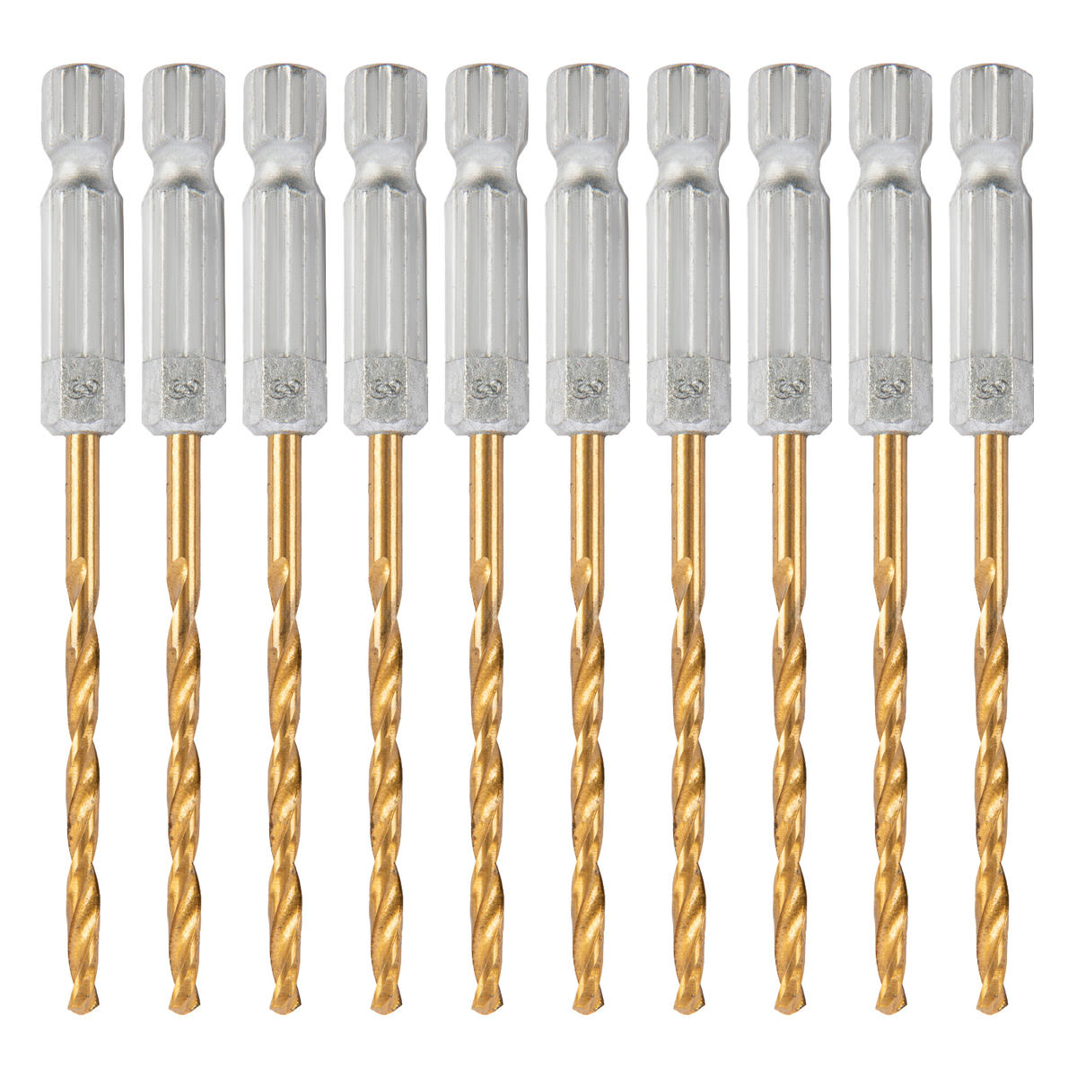 Сверло по металлу 3,0мм HSS, нитридтитановое покрытие, 6-гран. хвостовик MATRIX preview 1