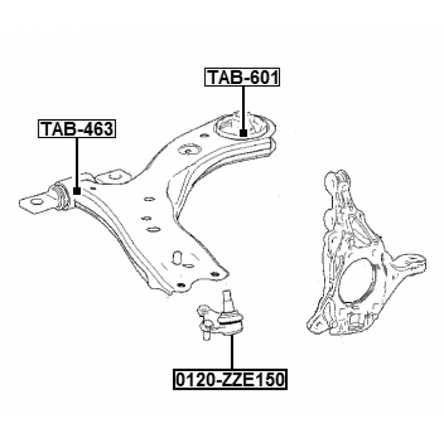 САЙЛЕНТБЛОК ЗАДНИЙ ПЕРЕДНЕГО РЫЧАГА, шт preview 2
