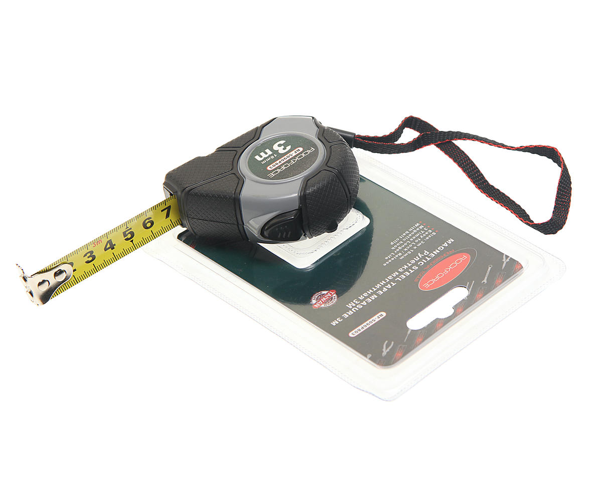 Рулетка 3м*16мм, магнитный зацеп (в блистере) ROCKFORCE preview 1