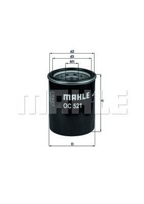 Фильтр масляный MAHLE OC 521 preview 1