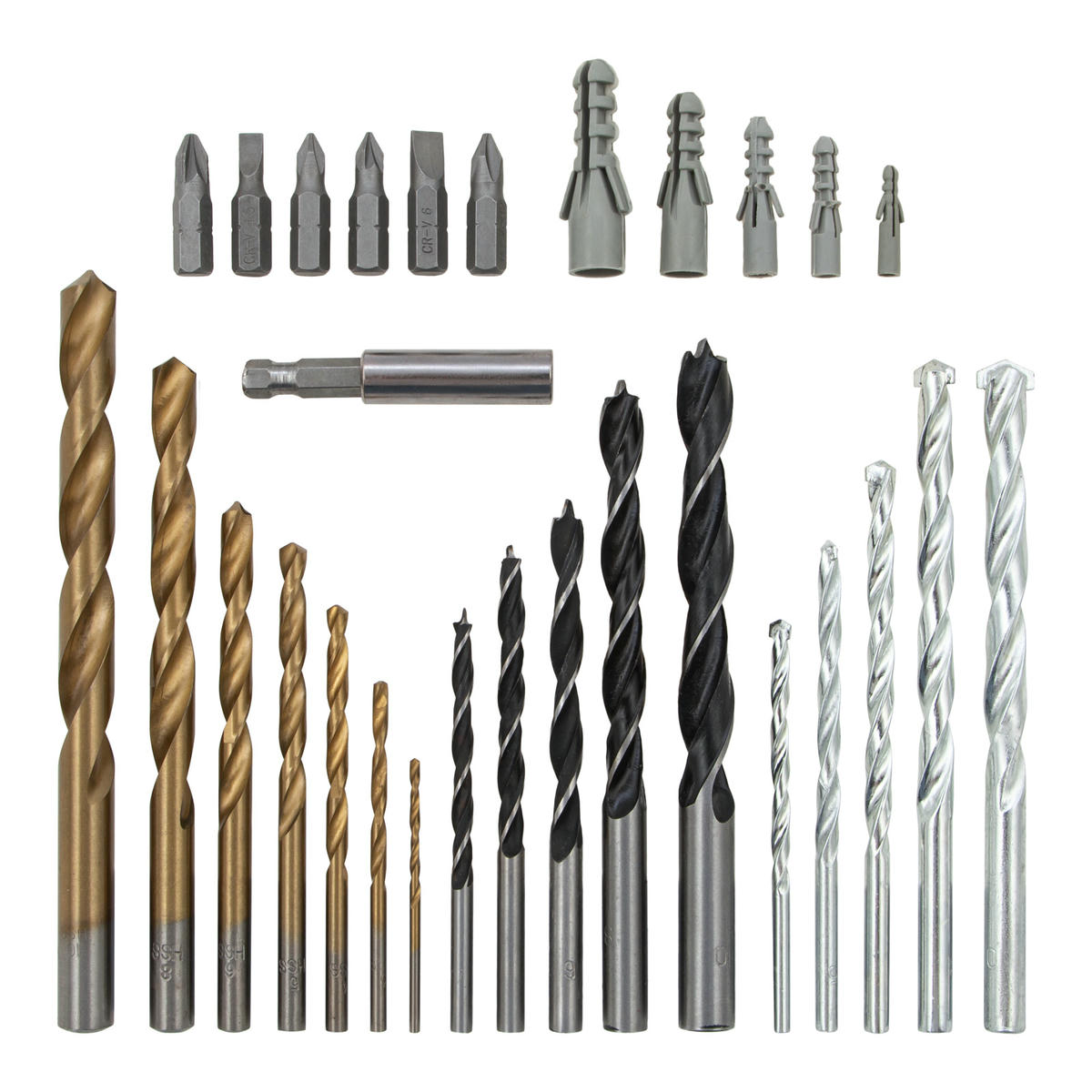 Набор сверл по бетону, металлу, дереву 300пр. MATRIX preview 2