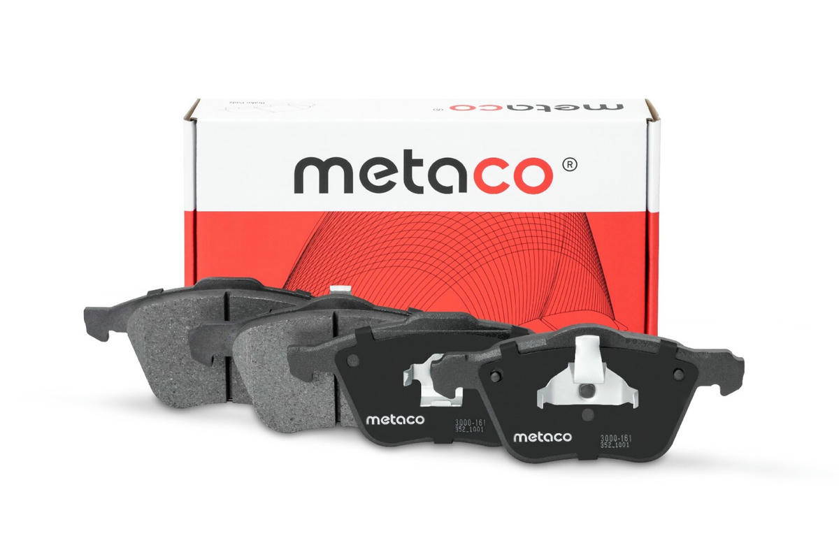 Колодки тормозные передние к-кт metaco 3000-161 preview 1
