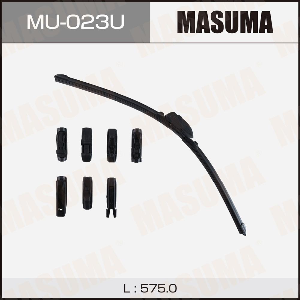 Щетка стеклоочистителя 575 мм бескаркасная 1 шт MASUMA Nano Graphite MU-023U preview 1