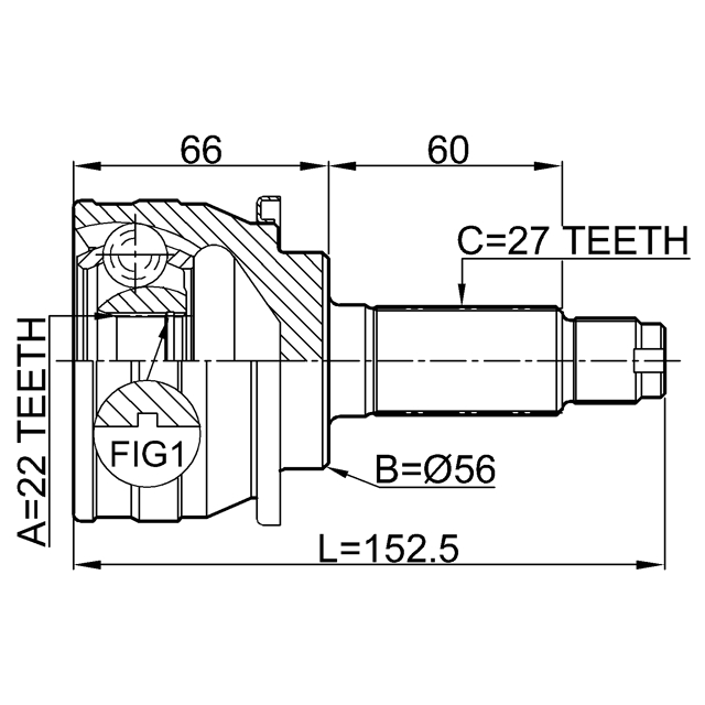 ШРУС наружный FEBEST 0810-007 preview 2