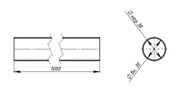 Труба глушителя TRIALLI EMC0138 preview 2