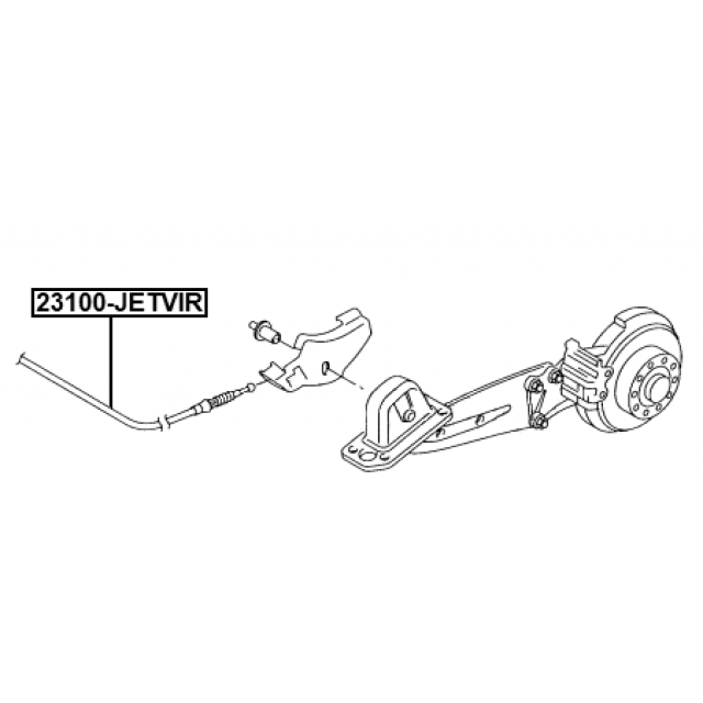 23100-JETVIR_трос ручного тормоза! VW JETTA 10> preview 2
