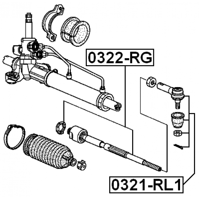 Тяга рулевая HONDA Step (05-09) левая/правая FEBEST preview 2