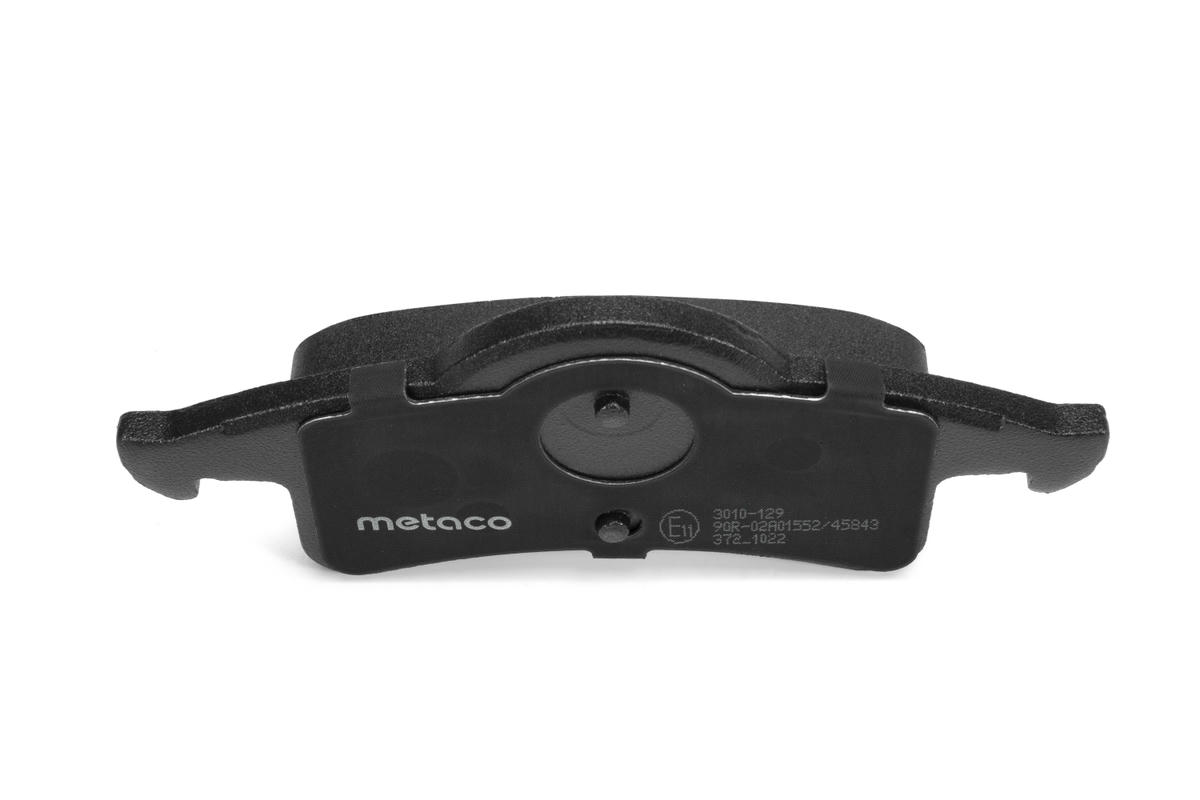 Колодки тормозные задние дисковые к-кт metaco 3010-129 preview 4