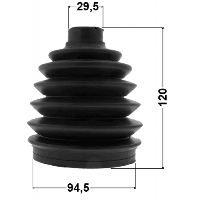 Пыльник ШРУСа FEBEST 0417-PV97WF preview 2