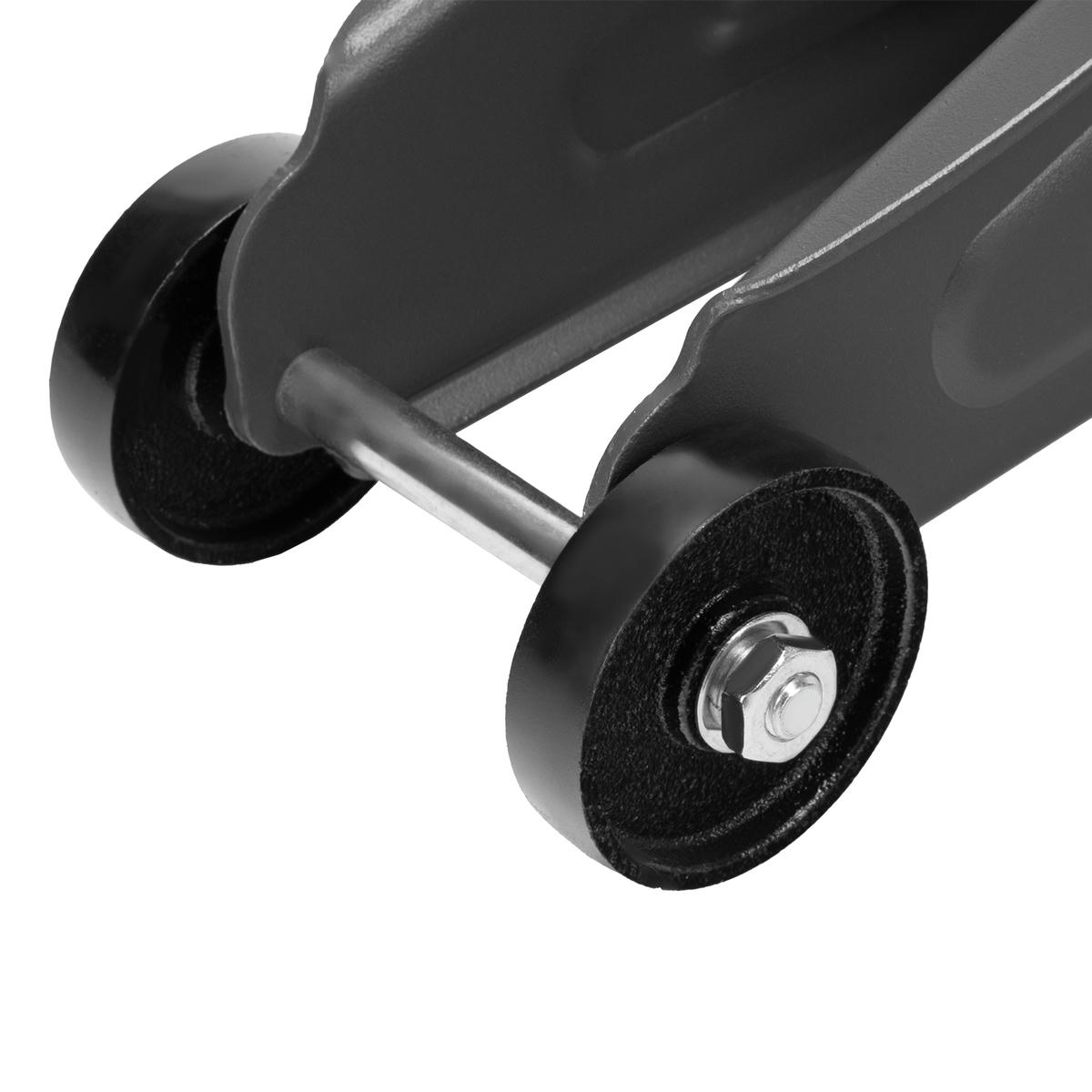 Домкрат подкатной гидравлический 2т 130-330мм с фиксатором (в кейсе) DENZEL preview 13