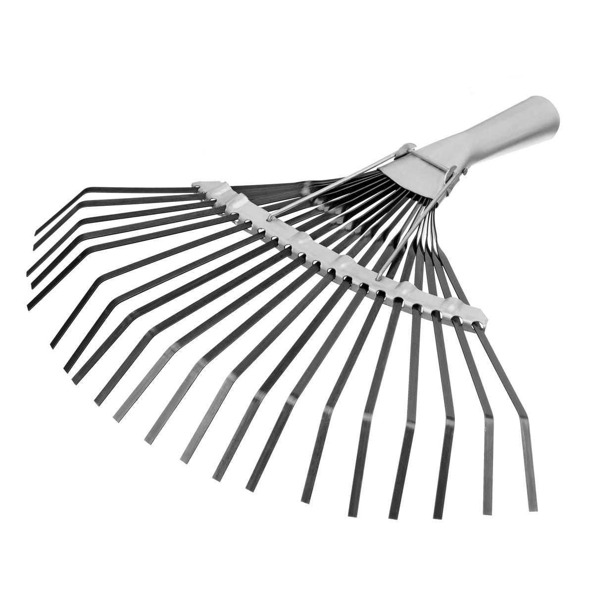 Грабли веерные 20зубьев б/ч оксидированные, плоский зуб СИБРТЕХ preview 1