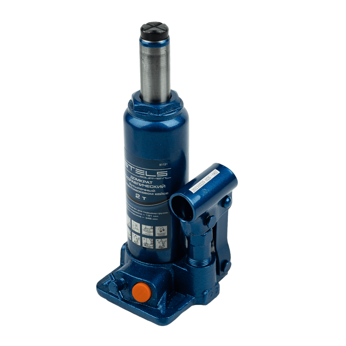 Домкрат бутылочный 2т гидравлический 181-345мм кейс STELS preview 7