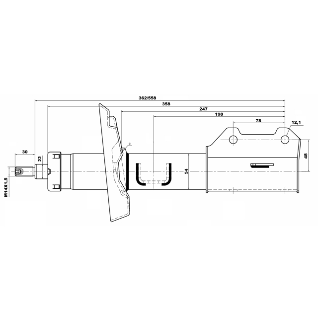 Амортизатор передний FEBEST 10660617FL preview 2
