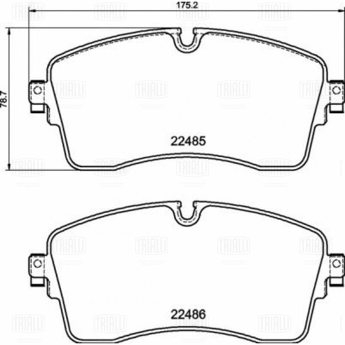 Колодки торм. для а/м Land Rover Discovery Sport (14-) диск. перед. R18 (PF 4351) preview 3