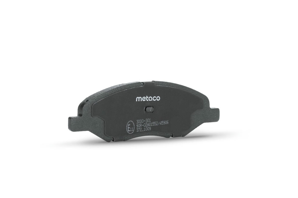 Колодки тормозные передние к-кт metaco 3000-301 preview 3