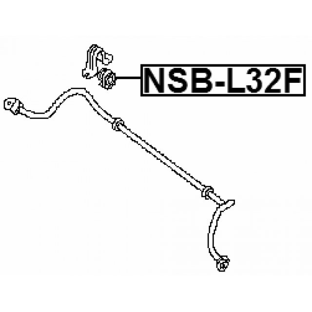 NSB-L32F_втулка переднего стабилизатора! d24 Nissan Altima L32 06-12 preview 2