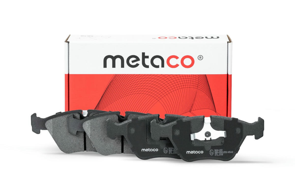 Колодки тормозные передние к-кт metaco 3000-222 preview 1