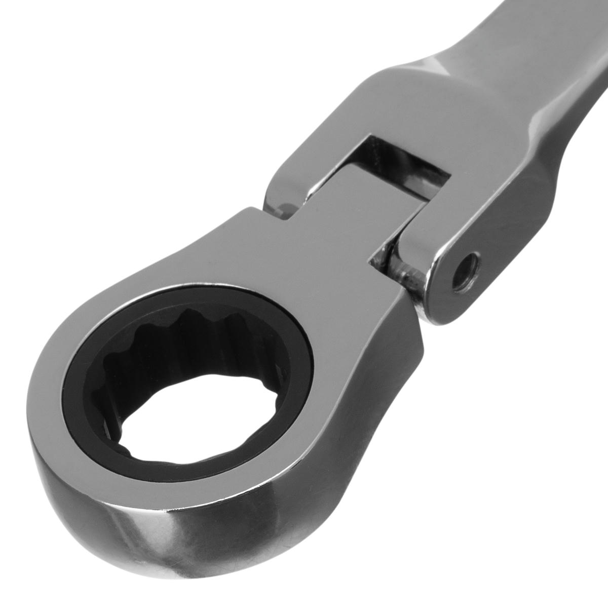 Ключ комбинированный 14мм трещоточный шарнирный MATRIX preview 4