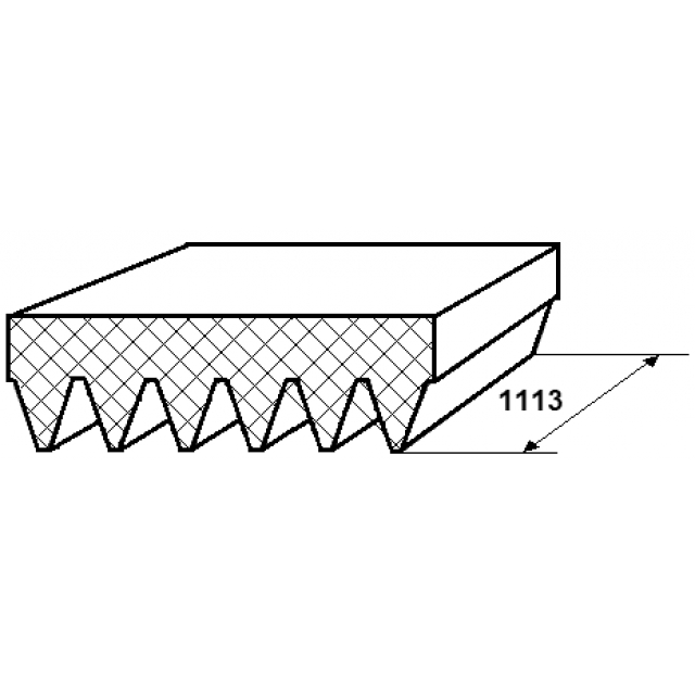 Ремень ручейковый FEBEST 88128-6L1113 preview 2