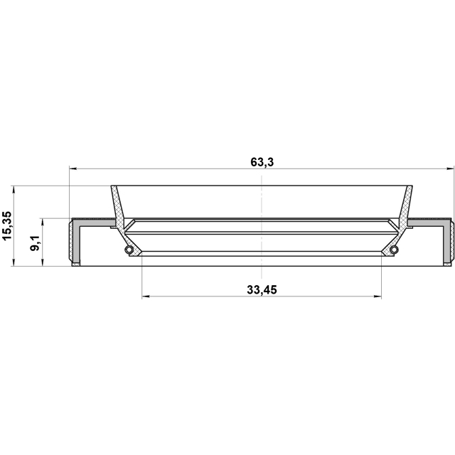 95HBY35630915L_сальник дифференциала! 35x63x9/15.5 Citroen C1 1.0/1.4HDi 05> preview 2
