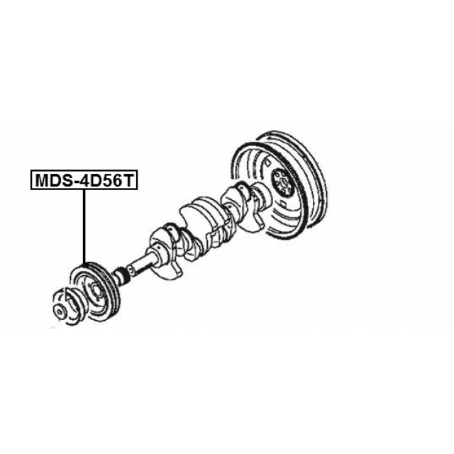 Шкив коленвала FEBEST MDS-4D56 preview 2 Шкив коленвала FEBEST MDS-4D56 preview 2