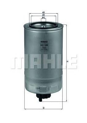 Фильтр топливный MAHLE KC 186 preview 1