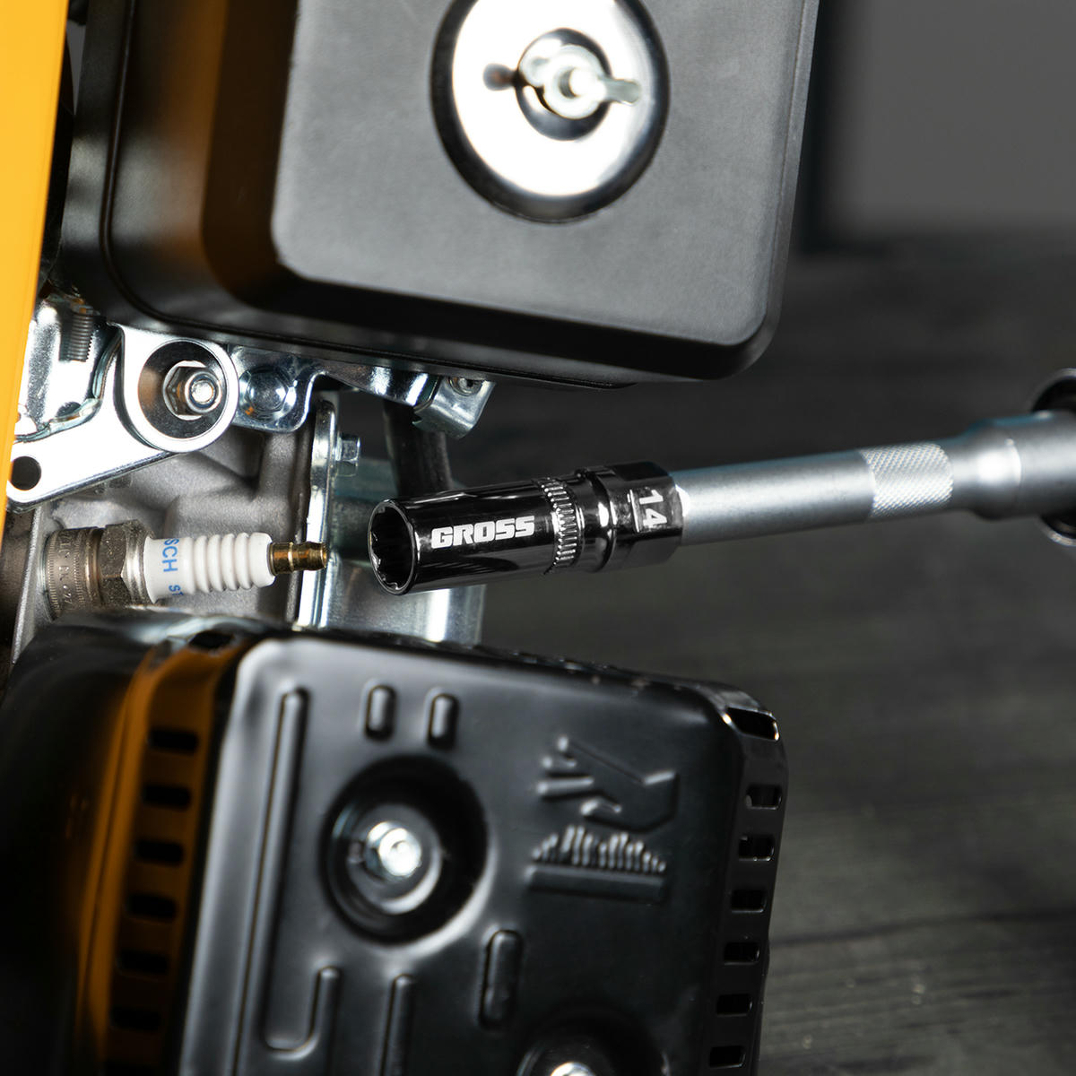 Головка свечная 14" 1/2" 12гр магнитная GROSS preview 1