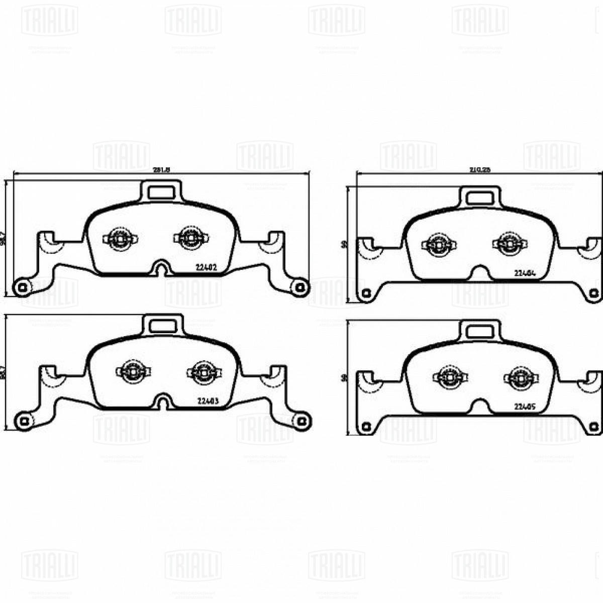 Колодки торм. для а/м Audi A4 (B9) (17-)/A5 (16-)/A6 (18-)/A7 (17-) диск. перед. т/с Ate (PF 4474) preview 3