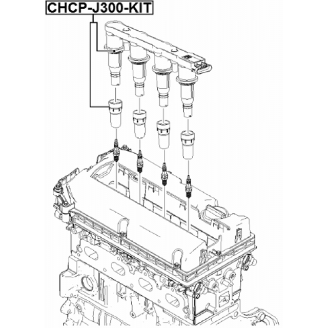 Наконечник катушки зажигания (Рк катушки зажигания) FEBEST CHCP-J300-KIT preview 2