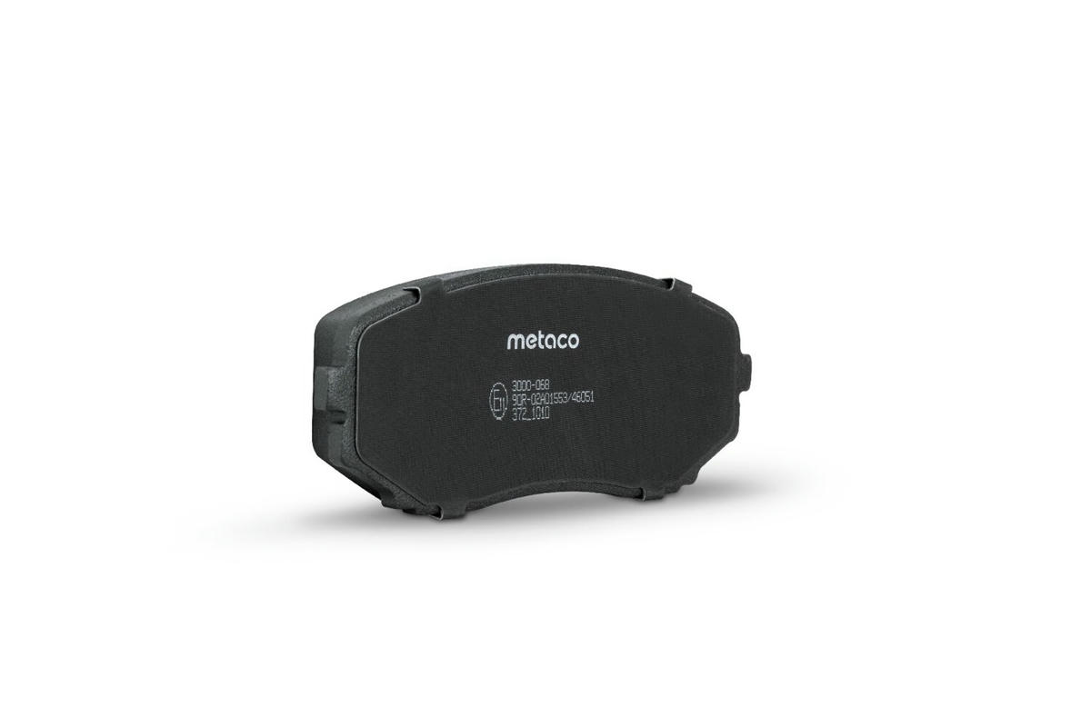 Колодки тормозные передние к-кт metaco 3000-068 preview 2