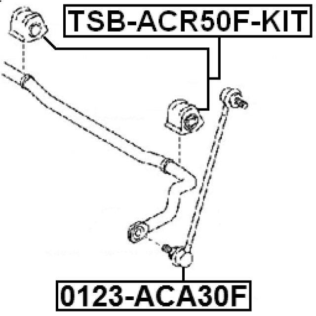 Втулка переднего стабилизатора FEBEST TSB-ACR50F-KIT preview 2 Втулка переднего стабилизатора FEBEST TSB-ACR50F-KIT preview 2