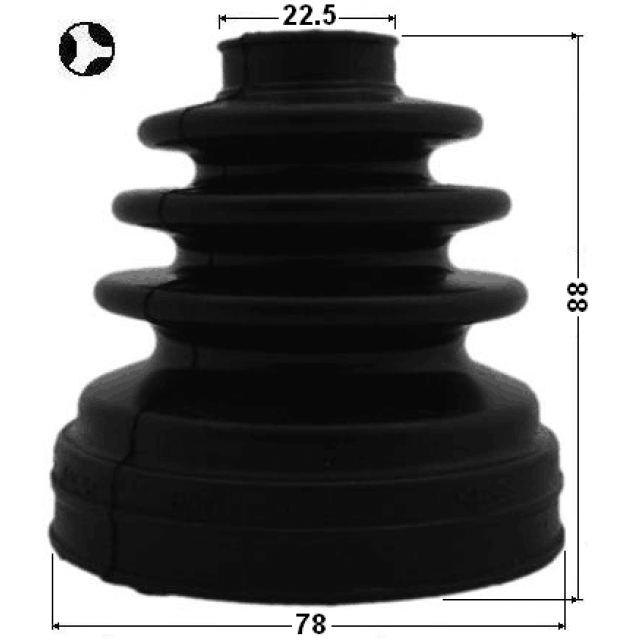 0115-ZNRRHT_к-кт пыльника ШРУСа внутр.! Toyota Avensis T220 1.8 00-03/Corolla Verso III R10 04-09 preview 2