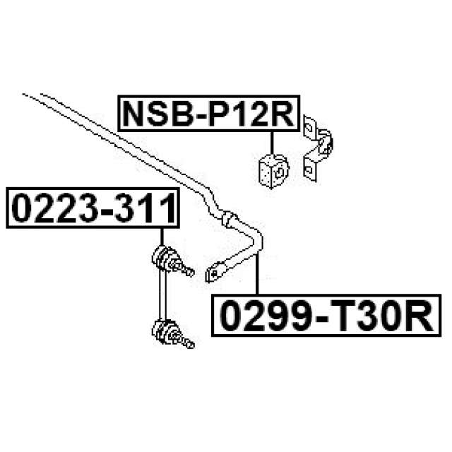 Стойка заднего стабилизатора FEBEST 0223-311 preview 2