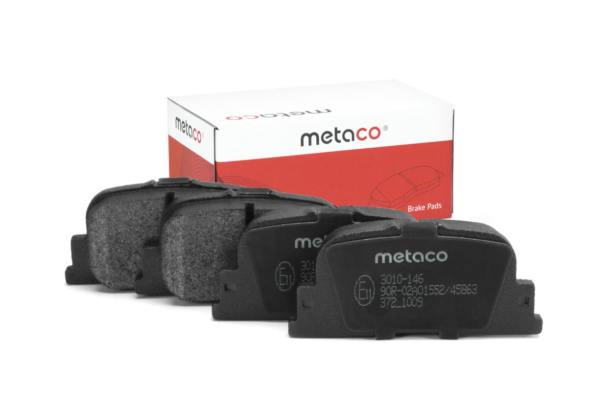 Колодки тормозные задние дисковые к-кт metaco 3010-146 preview 1