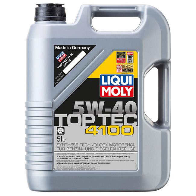 Масло моторное LIQUI MOLY TOP TEC 4100 HC 5W40 синт. 5л preview 1