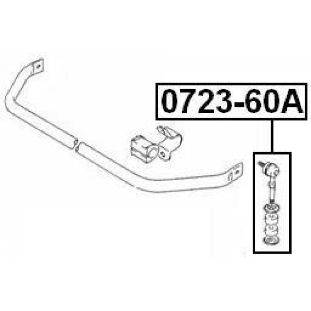 Стойка переднего стабилизатора FEBEST 0723-60A preview 2 Стойка переднего стабилизатора FEBEST 0723-60A preview 2