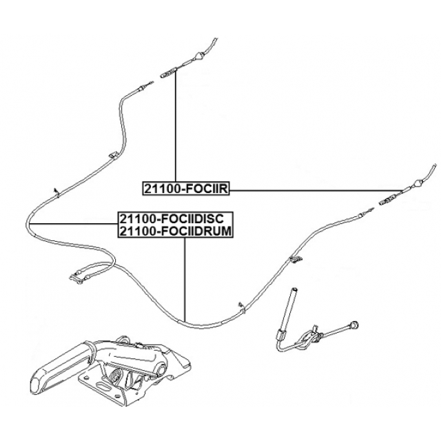 Трос ручного тормоза preview 2