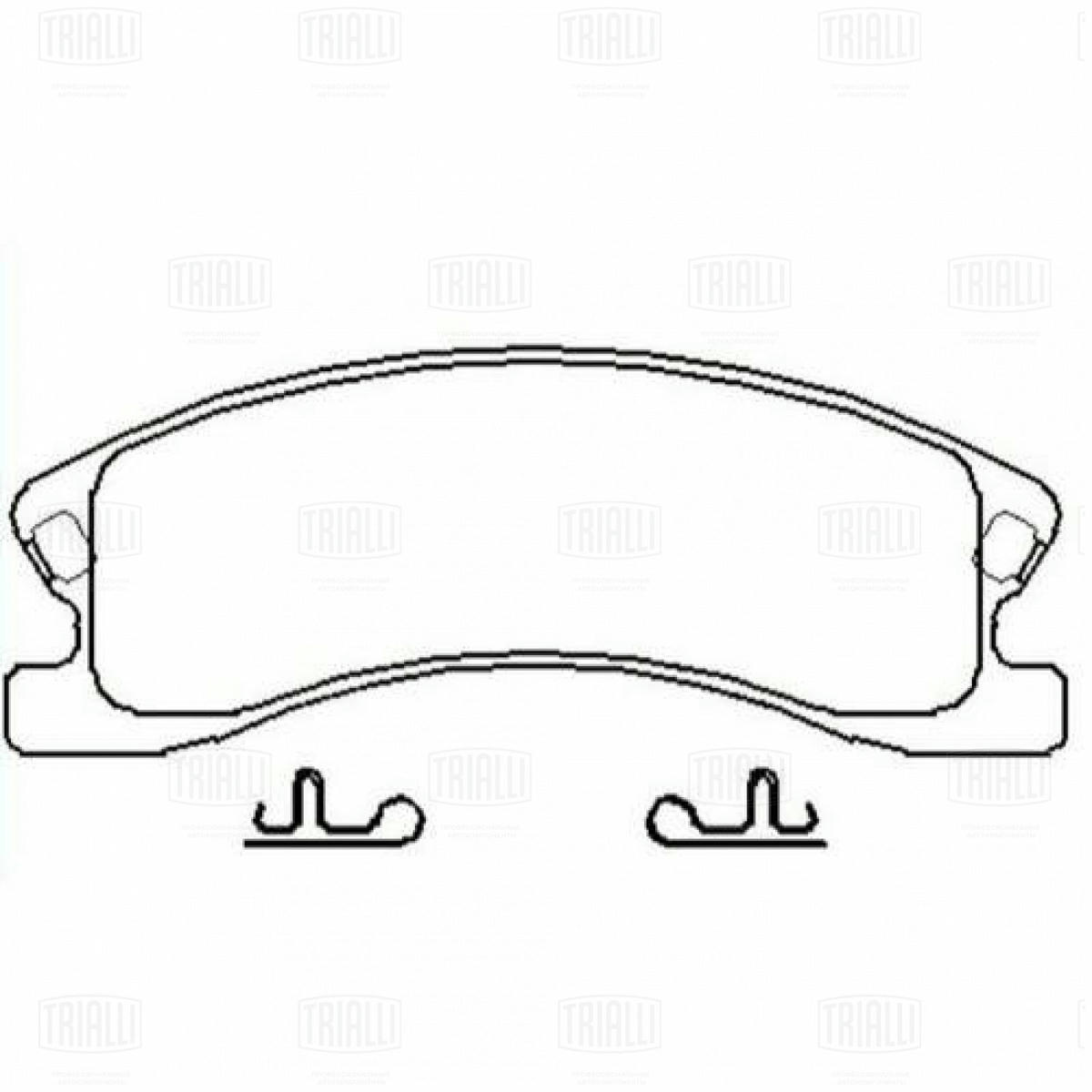 Колодки тормозные передние к-кт TRIALLI PF 4237 preview 4