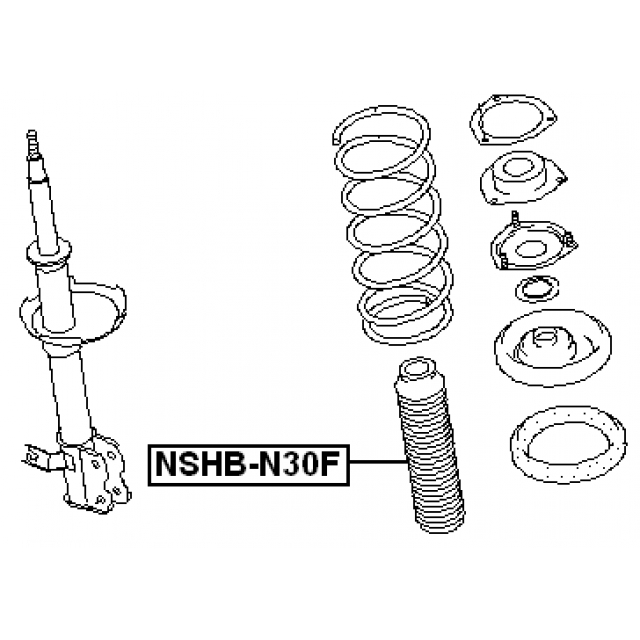 Пыльник амортизатора FEBEST NSHB-N30F preview 2