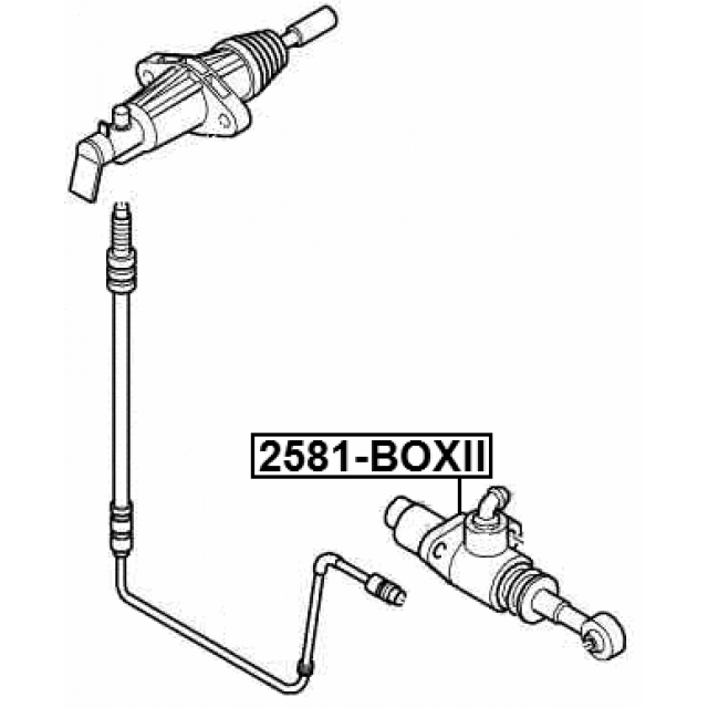Цилиндр сцепления главный FEBEST 2581-BOXII preview 2