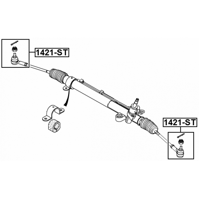 Наконечник рулевой, FEBEST, 1421-ST preview 2
