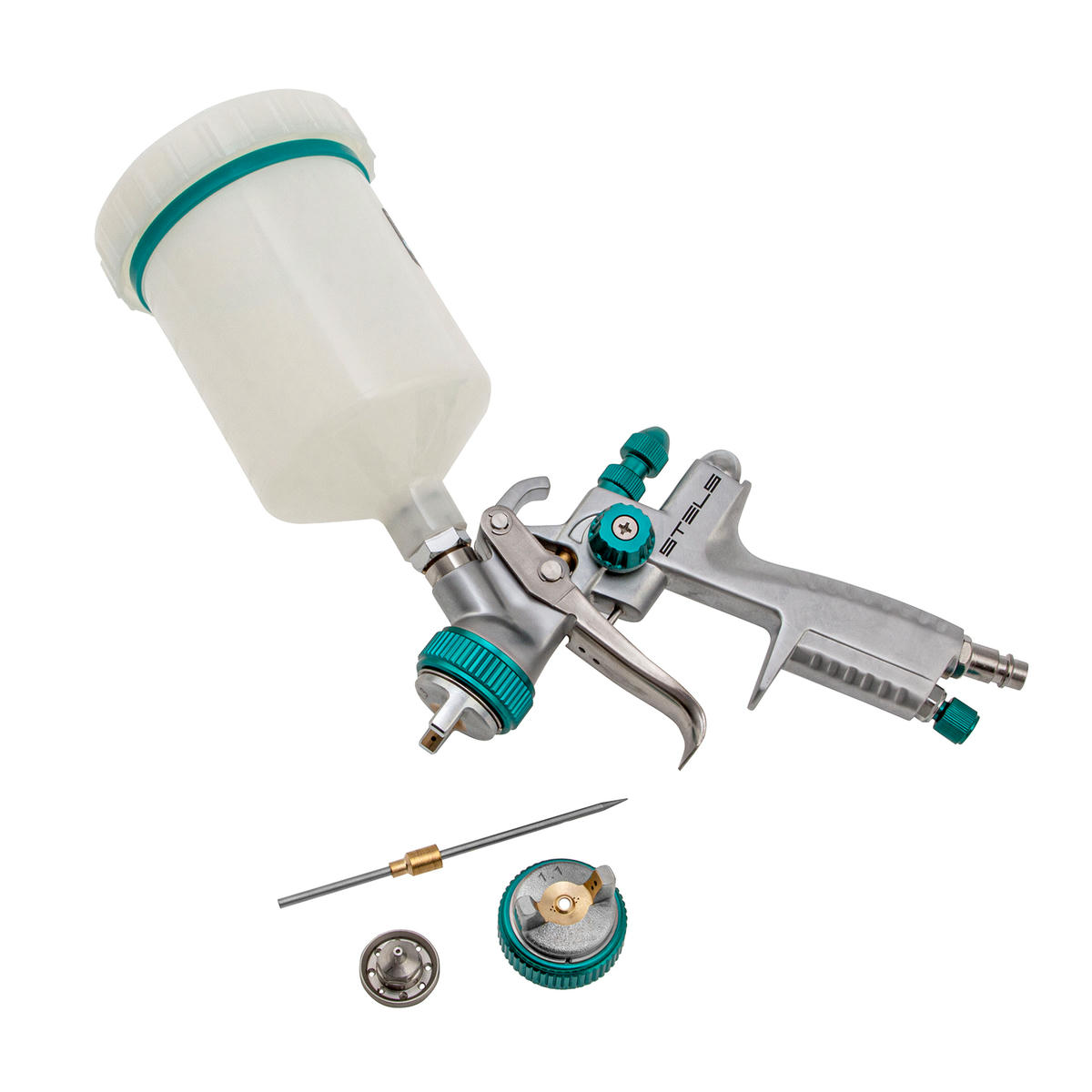 Краскопульт AG 901 LVMP проф. сопла 1,3мм и 1,1мм (верхний бачок) Stels preview 8