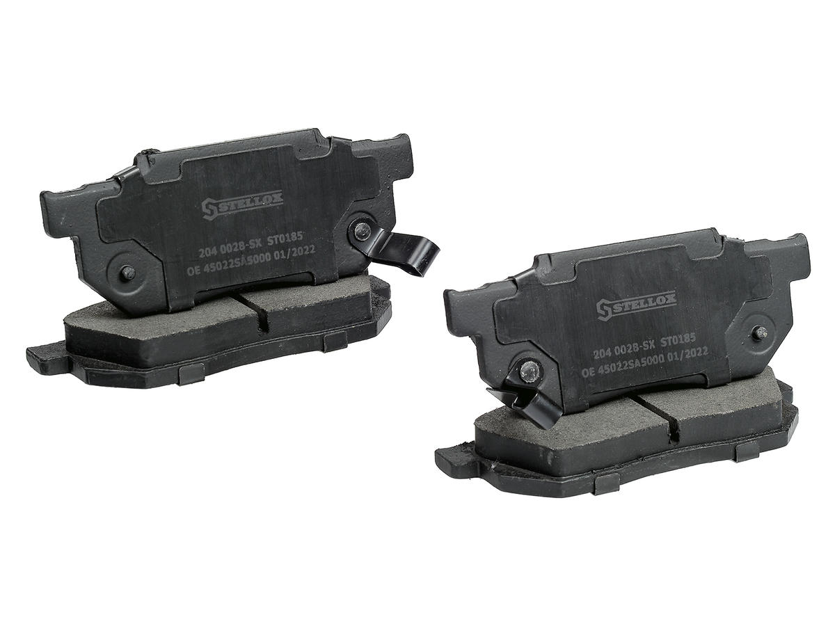 204 002B-SX_колодки дисковые п.! с антискр. пл. Honda Civic 1.3-1.6 87-91/1.3 16V 91-95 preview 2