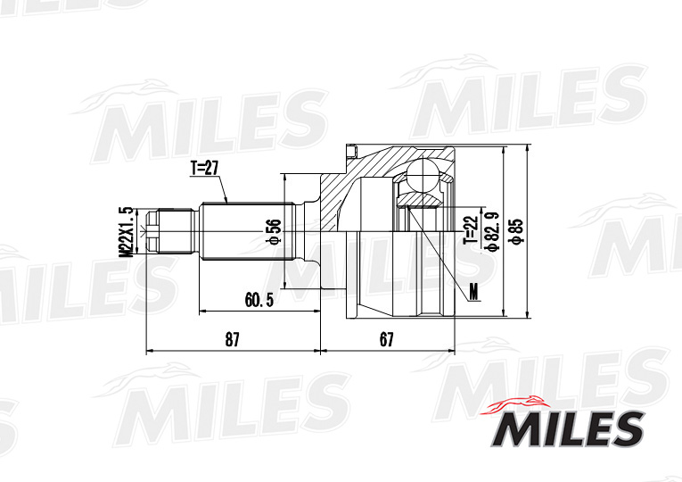 ШРУС SUBARU FORESTER I-II/IMPREZA I/LEGACY I-II 1.6-2.2 нар. preview 3