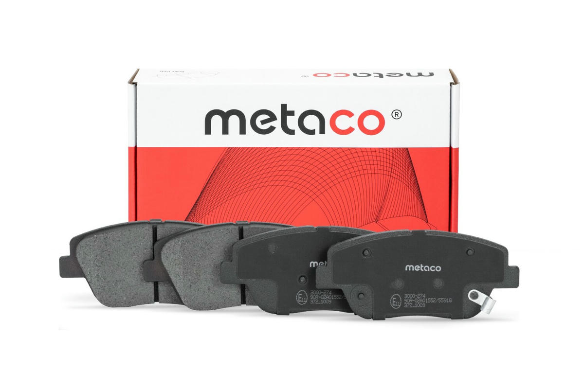 Колодки тормозные передние к-кт metaco 3000-274 preview 1 Колодки тормозные передние к-кт metaco 3000-274 preview 1