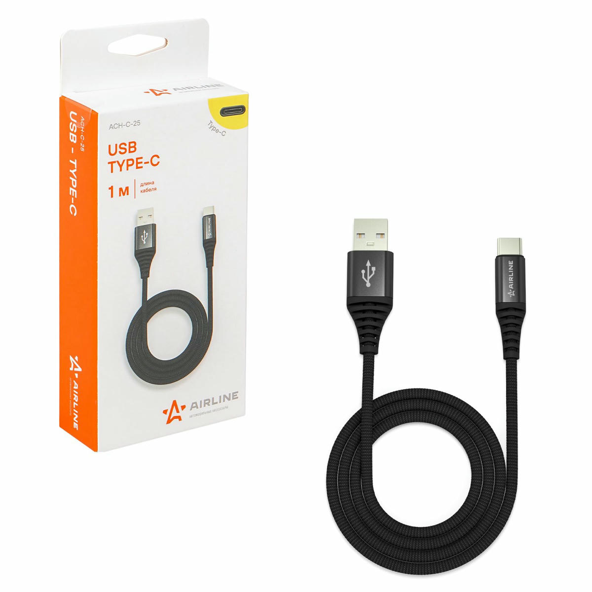 Дата-кабель USB AirLine ACH-C-25 preview 3