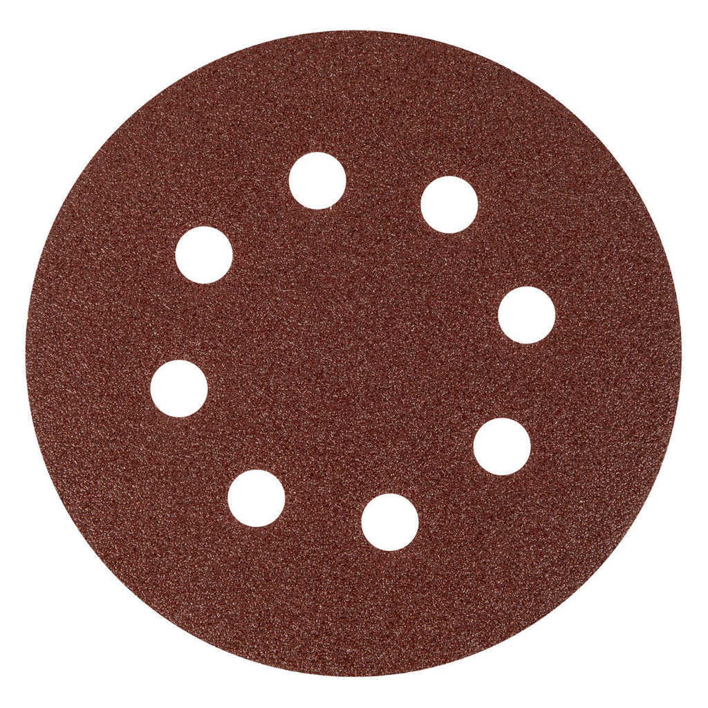 Круг абразивный на ворс. подложке под "липучку" перфорированный P60 125мм 5шт MATRIX preview 1